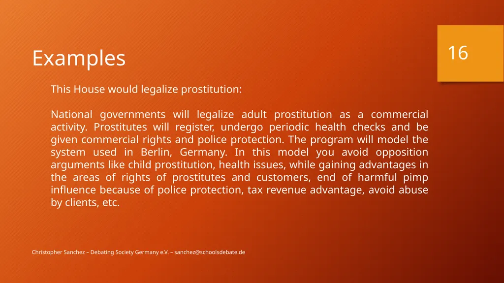 Preparing a debate – Arguments and fallacies - slide 16 of 37