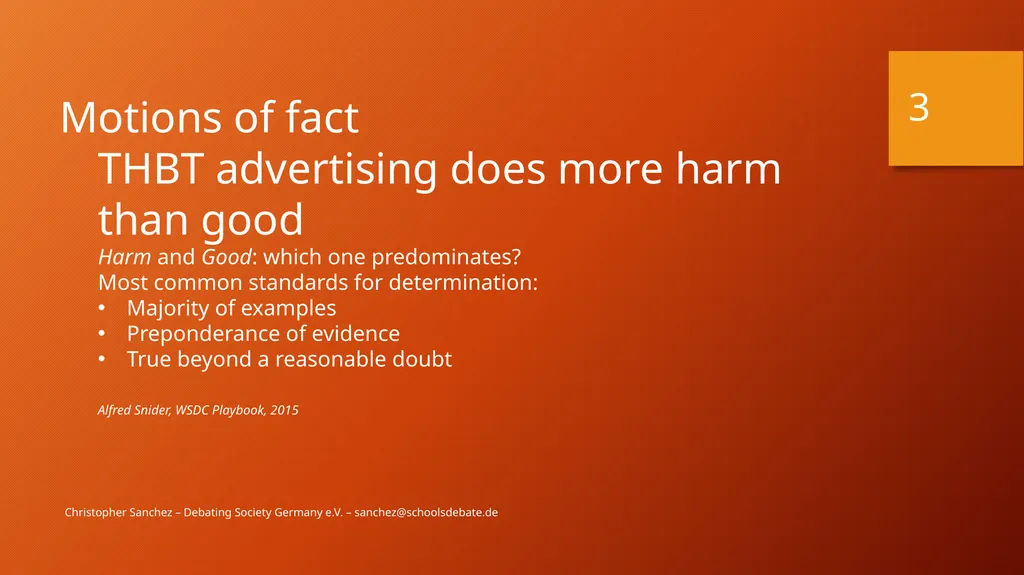Preparing a debate – Arguments and fallacies - slide 3 of 37