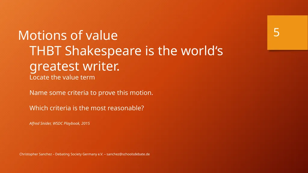 Preparing a debate – Arguments and fallacies - slide 5 of 37