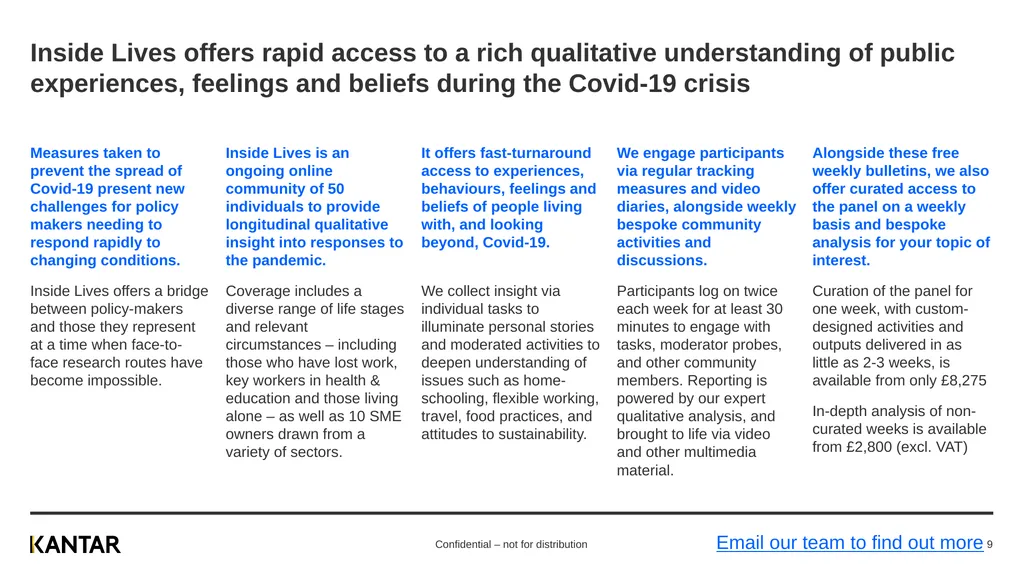 Inside Lives Longitudinal qualitative community of - slide 9 of 10
