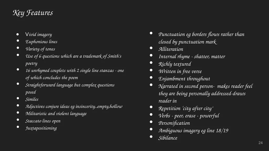 Tracy K. Smith Ms. Heeney’s Class Additional Notes - slide 24 of 72