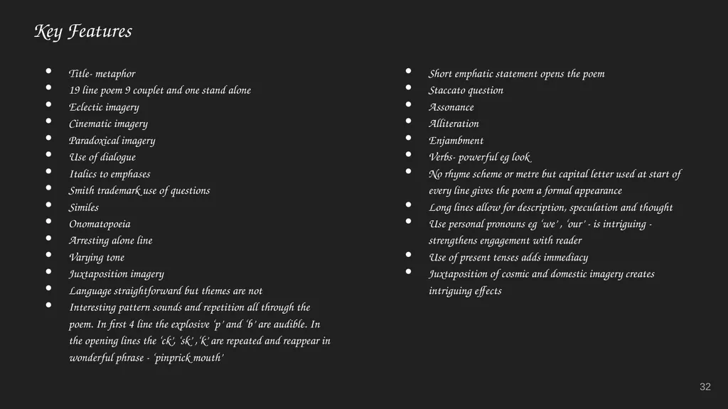 Tracy K. Smith Ms. Heeney’s Class Additional Notes - slide 32 of 72