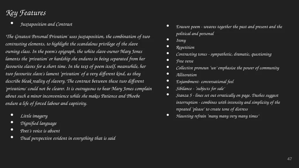 Tracy K. Smith Ms. Heeney’s Class Additional Notes - slide 47 of 72