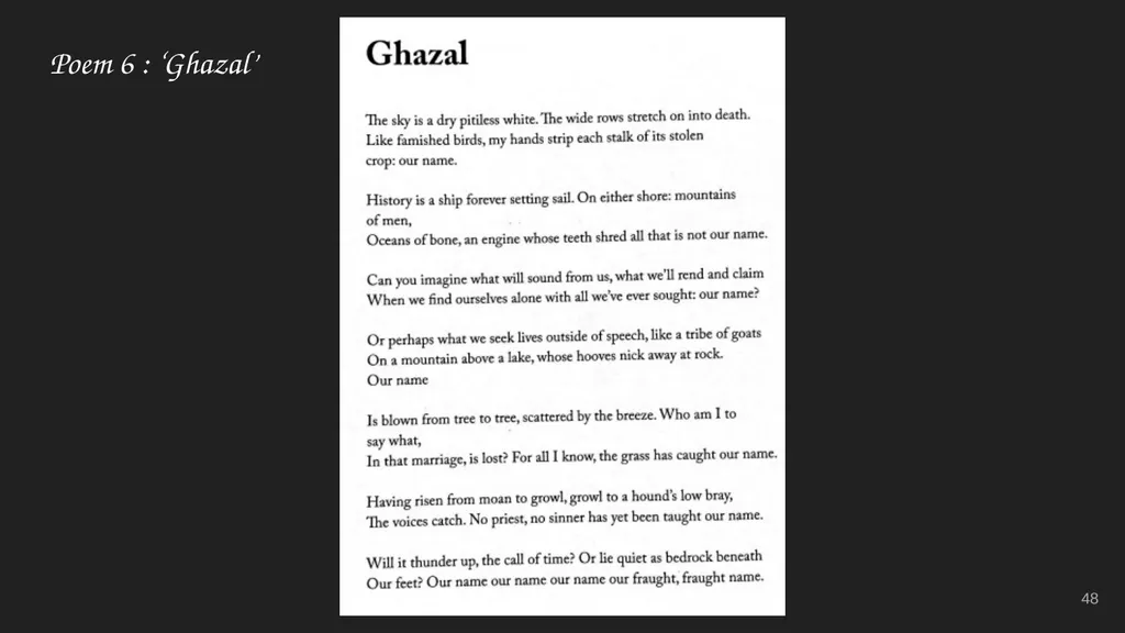 Tracy K. Smith Ms. Heeney’s Class Additional Notes - slide 48 of 72