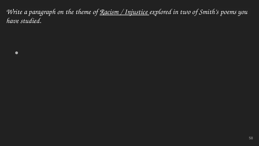 Tracy K. Smith Ms. Heeney’s Class Additional Notes - slide 58 of 72