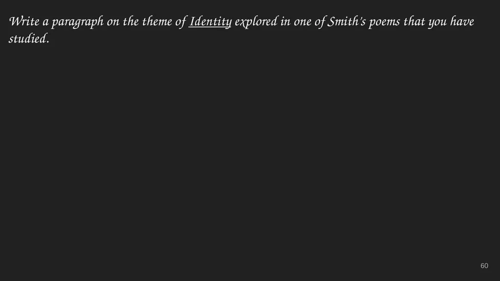 Tracy K. Smith Ms. Heeney’s Class Additional Notes - slide 60 of 72