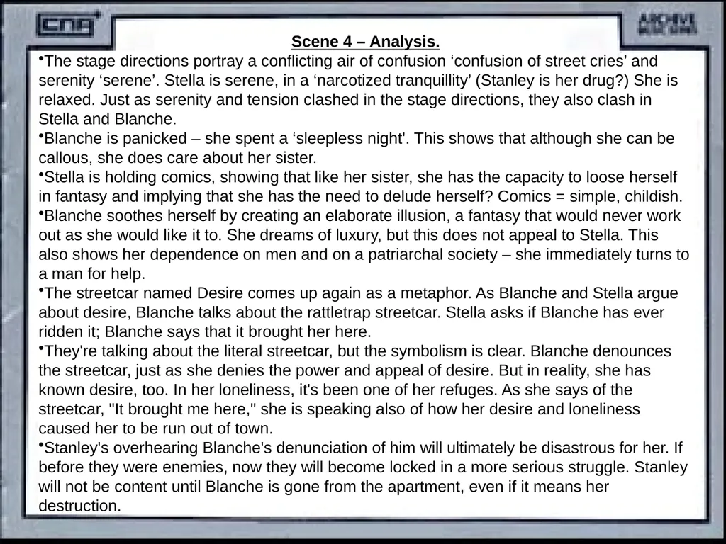 CONTENTS Synopsis Character description Historical - slide 20 of 40