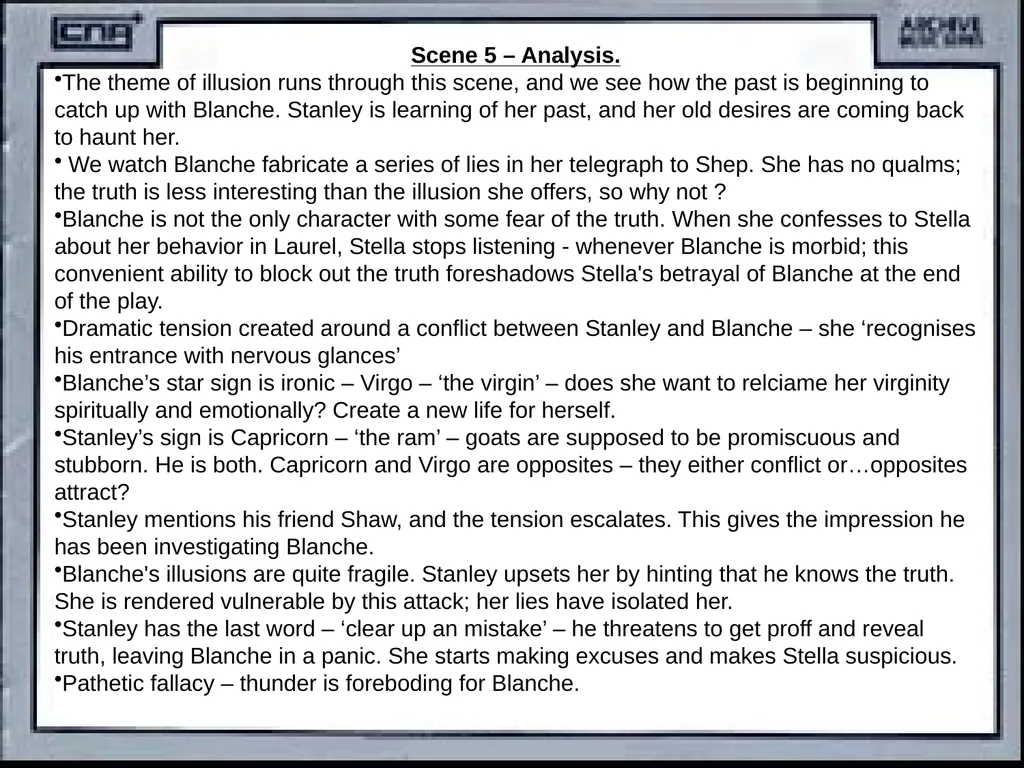 CONTENTS Synopsis Character description Historical - slide 24 of 40