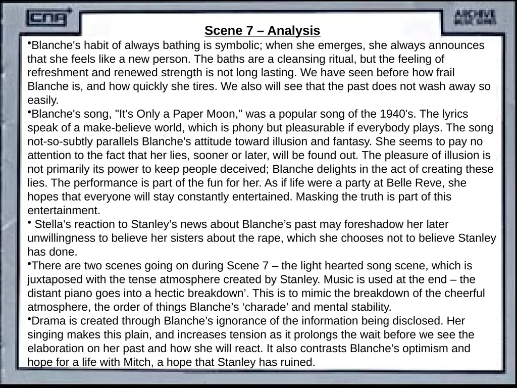 CONTENTS Synopsis Character description Historical - slide 29 of 40