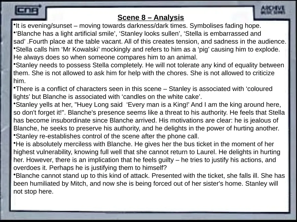CONTENTS Synopsis Character description Historical - slide 31 of 40