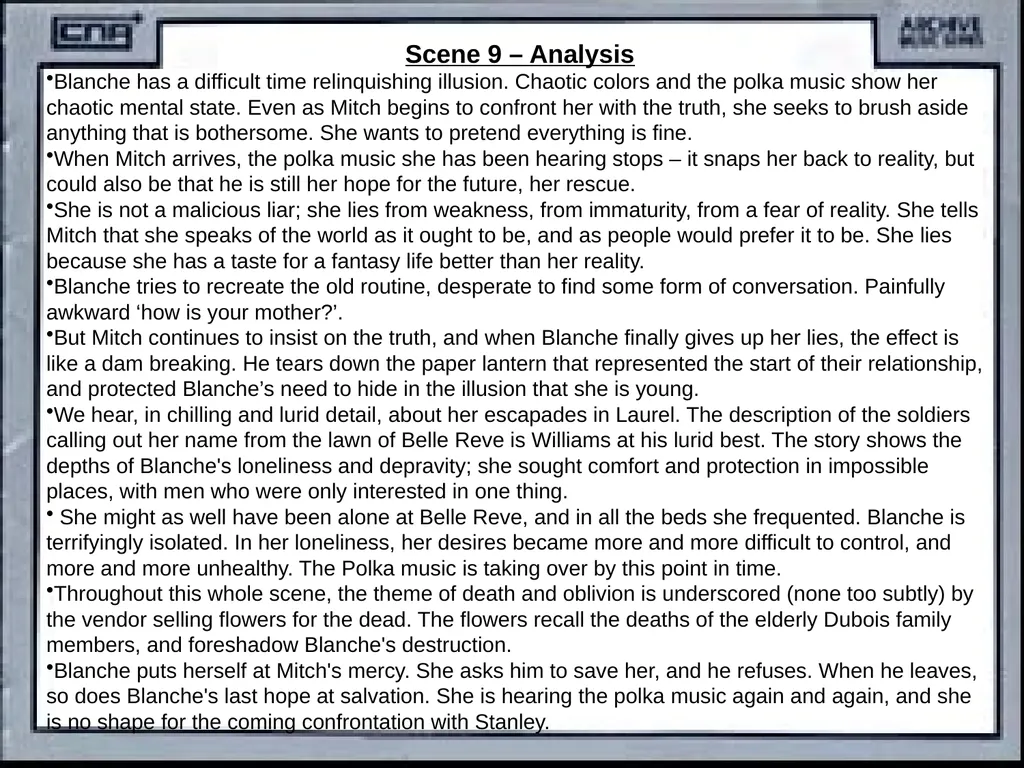 CONTENTS Synopsis Character description Historical - slide 33 of 40