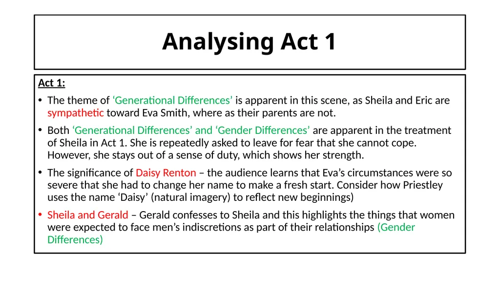 An Inspector Calls Key Content List: Context Stage - slide 32 of 41