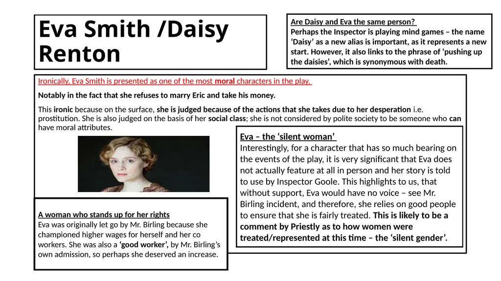 An Inspector Calls Key Content List: Context Stage - slide 17 of 41