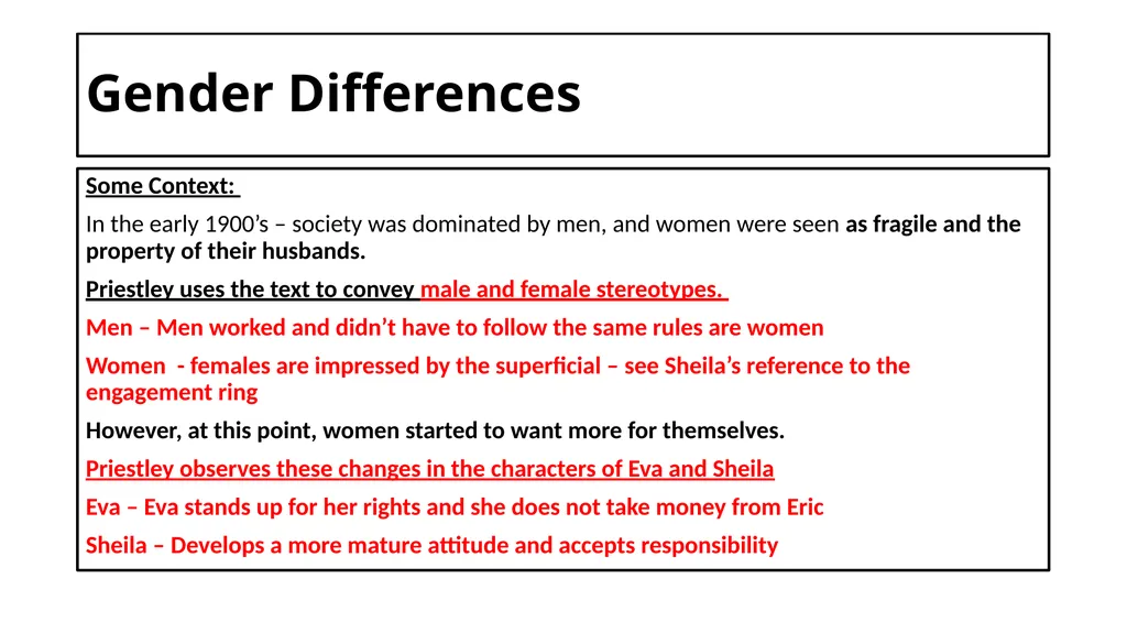 An Inspector Calls Key Content List: Context Stage - slide 23 of 41