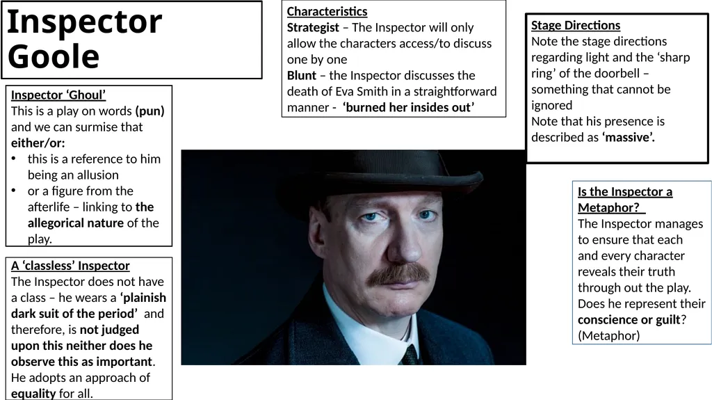 An Inspector Calls Key Content List: Context Stage - slide 18 of 41