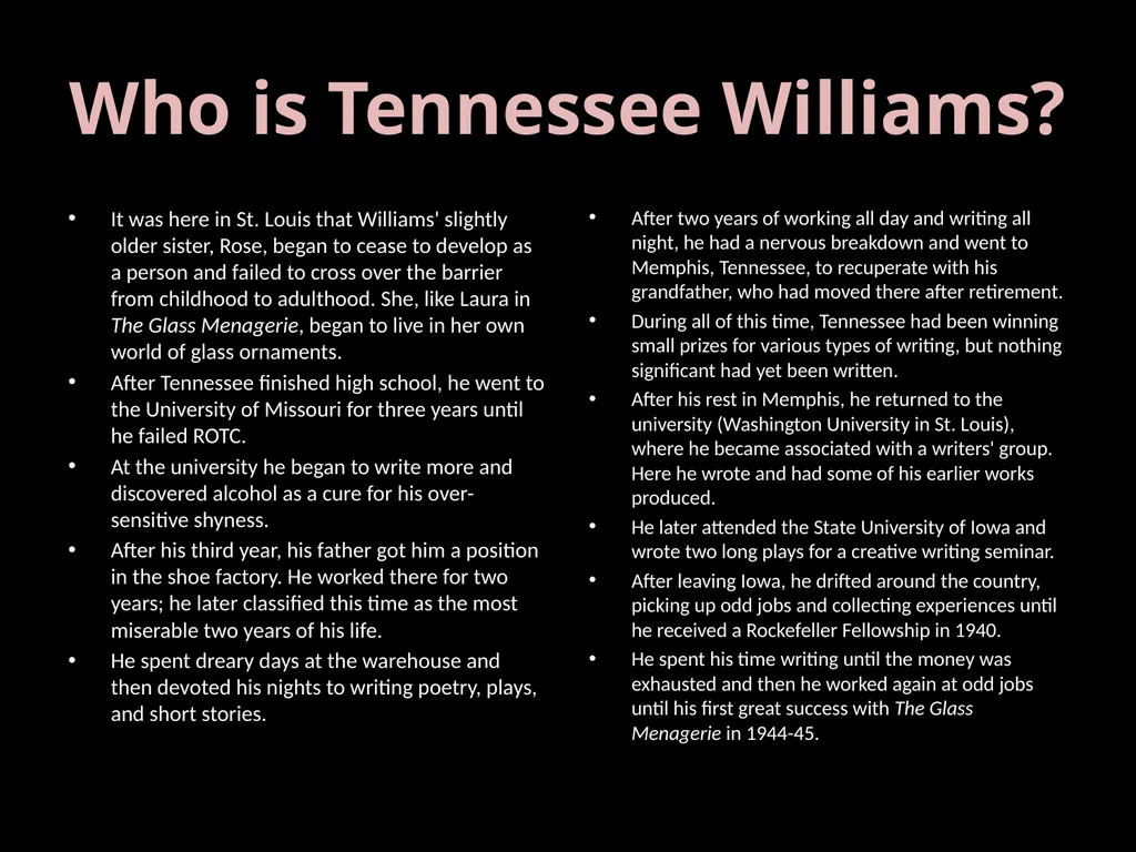 The Playwright and the Play Week 5 [Part 1] - slide 6 of 76