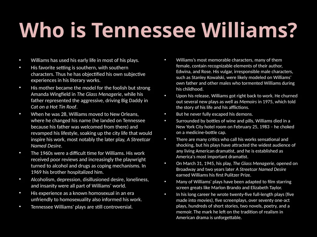 The Playwright and the Play Week 5 [Part 1] - slide 7 of 76