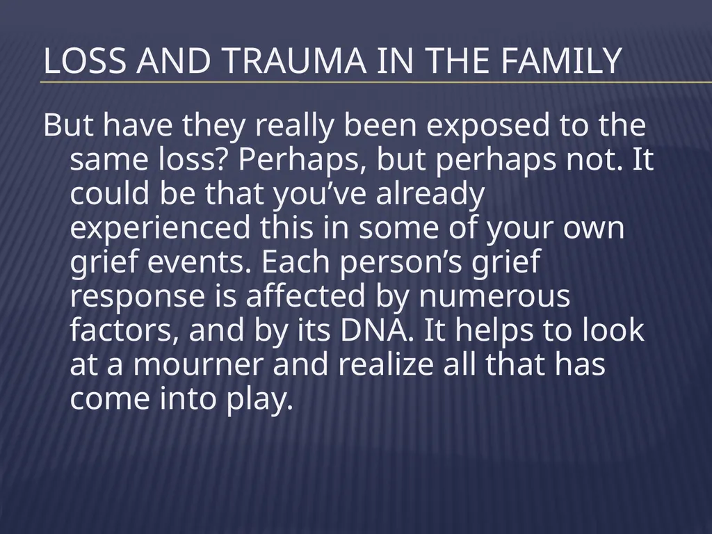 The Grieving Parent: Responding to Childhood - slide 8 of 81