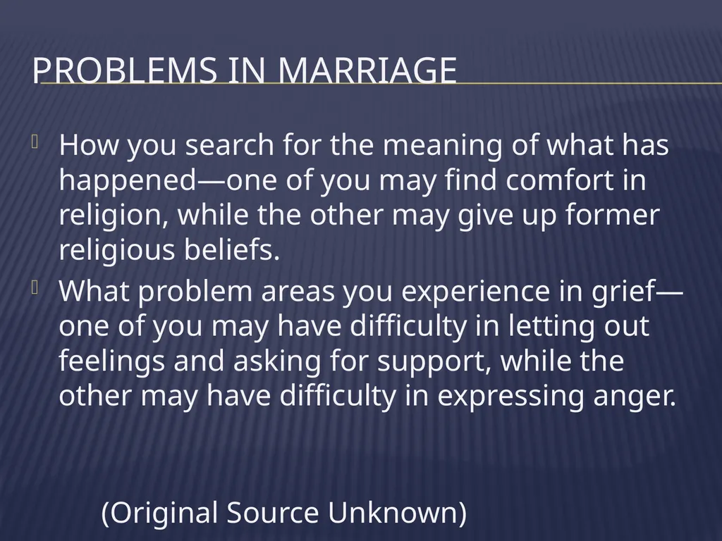 The Grieving Parent: Responding to Childhood - slide 44 of 81