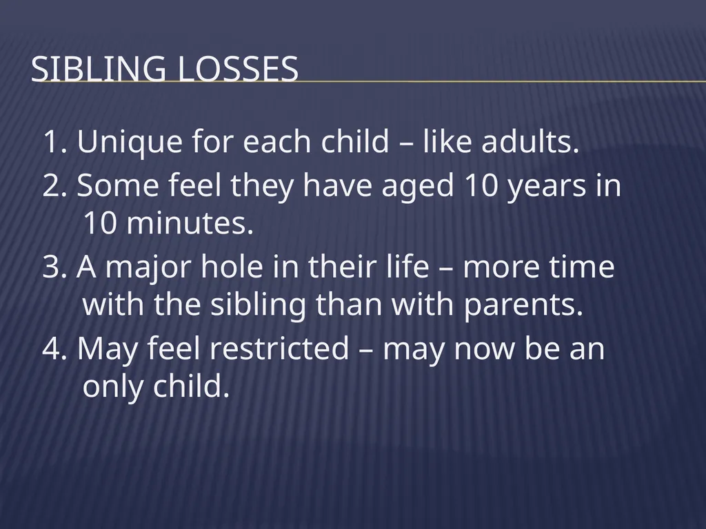 The Grieving Parent: Responding to Childhood - slide 45 of 81