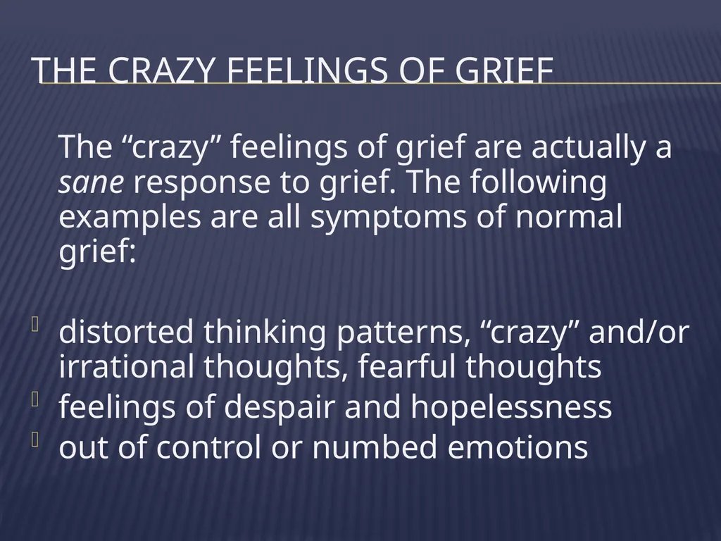 The Grieving Parent: Responding to Childhood - slide 61 of 81