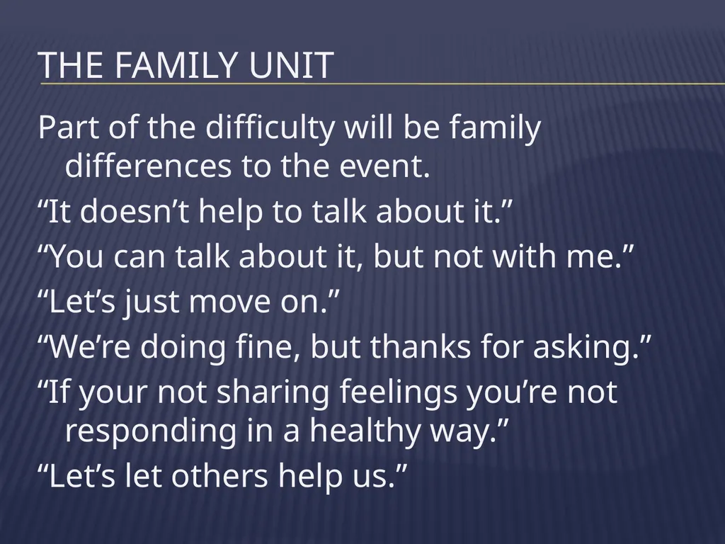 The Grieving Parent: Responding to Childhood - slide 9 of 81
