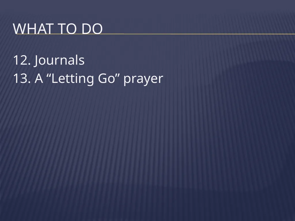 The Grieving Parent: Responding to Childhood - slide 81 of 81