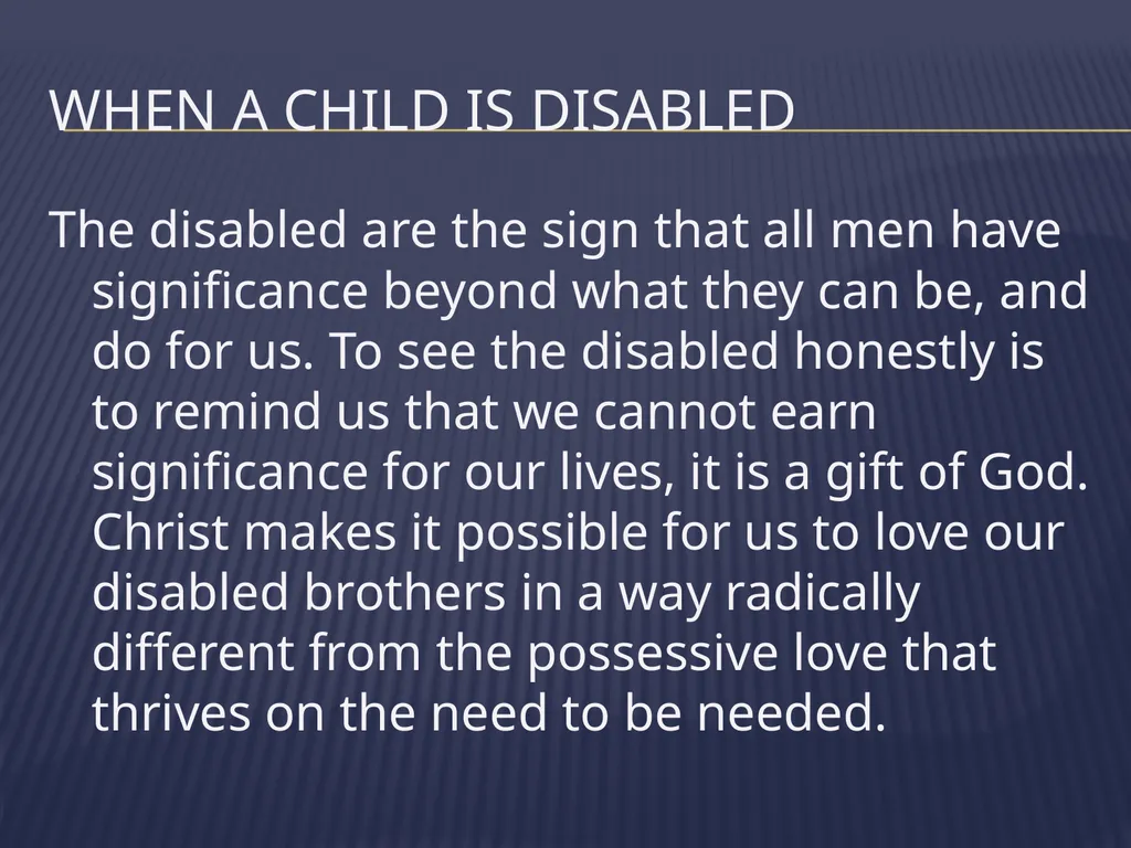 The Grieving Parent: Responding to Childhood - slide 58 of 81
