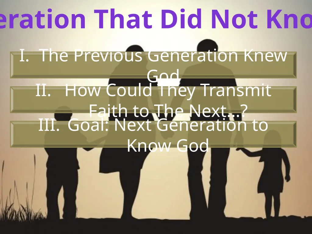 Judges 2:10 When all that generation had been - slide 18 of 29