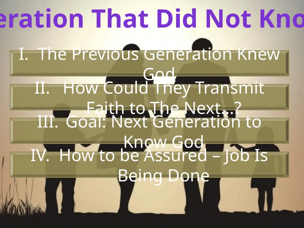 Judges 2:10 When all that generation had been - slide 25 of 29