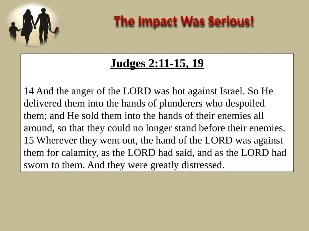 Judges 2:10 When all that generation had been - slide 3 of 29