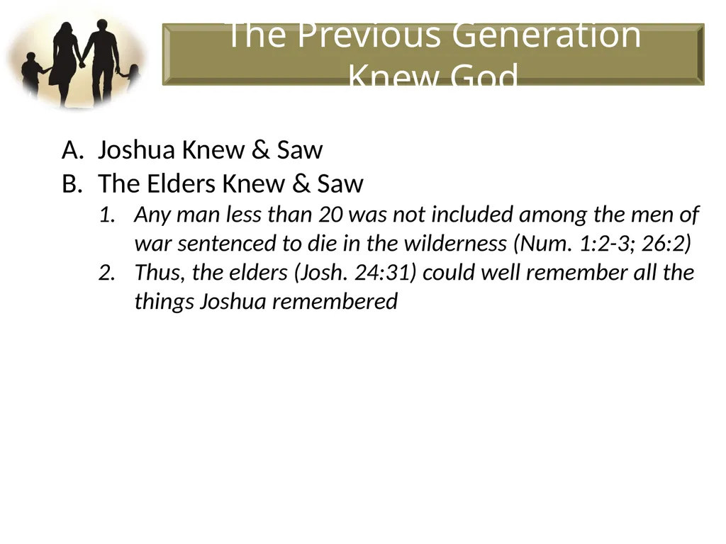 Judges 2:10 When all that generation had been - slide 10 of 29