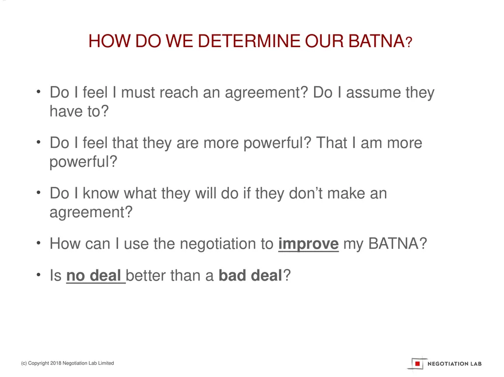 “A safe environment to learn and test negotiation - slide 23 of 30