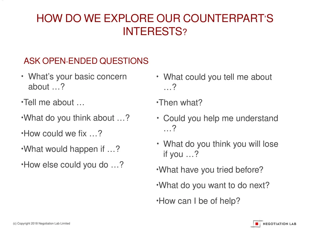 “A safe environment to learn and test negotiation - slide 20 of 30