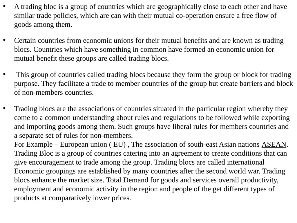 UNIT 2 International Business Environment Trading - slide 27 of 82