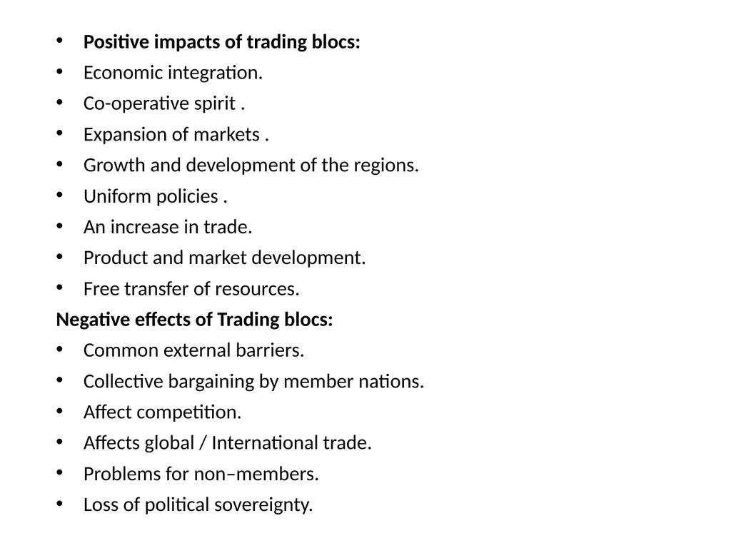 UNIT 2 International Business Environment Trading - slide 30 of 82