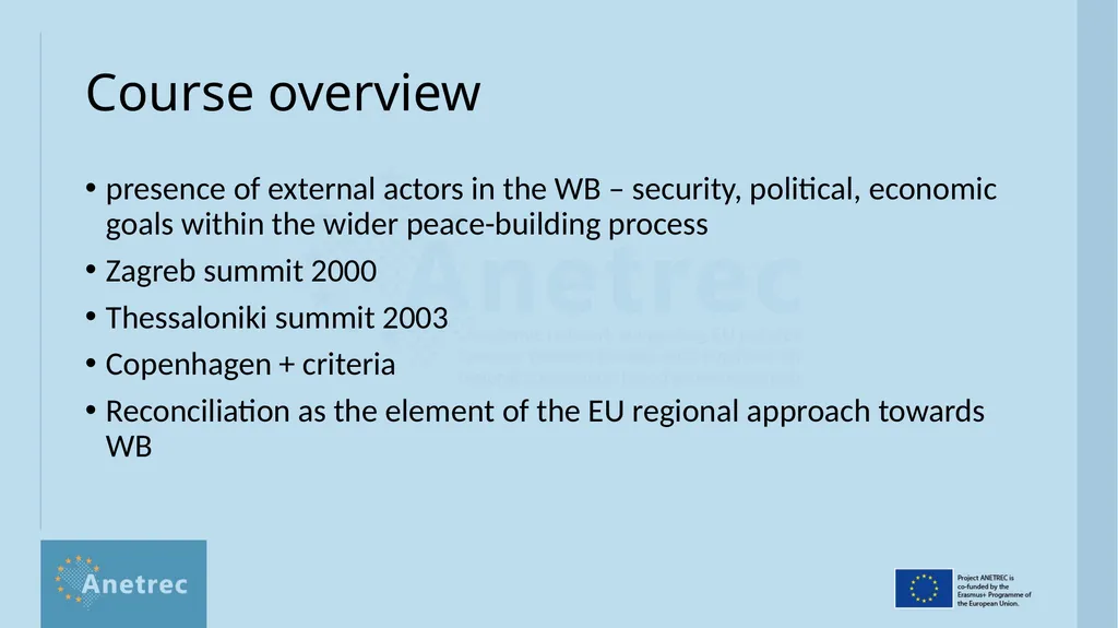 Peace and conflict studies and reconciliation - slide 3 of 14