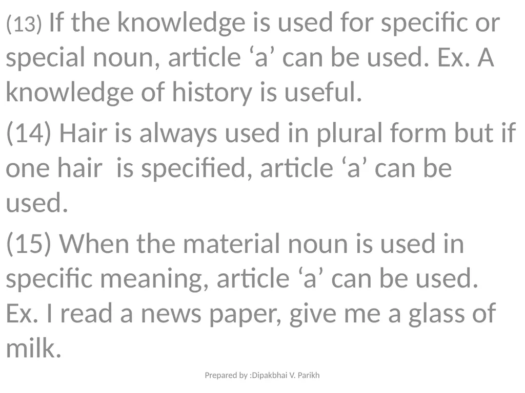 The Article Prepared By : Dipakbhai V. Parikh - slide 16 of 28