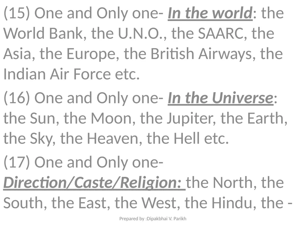 The Article Prepared By : Dipakbhai V. Parikh - slide 23 of 28