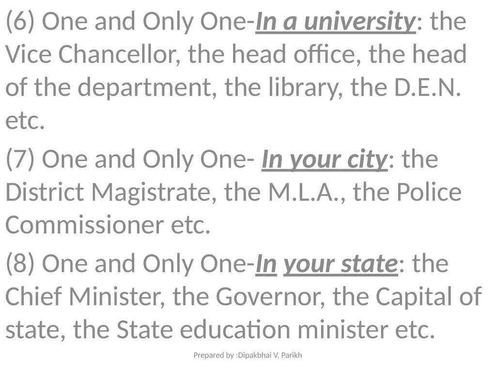 The Article Prepared By : Dipakbhai V. Parikh - slide 19 of 28