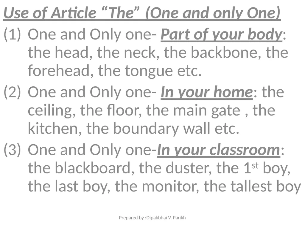 The Article Prepared By : Dipakbhai V. Parikh - slide 17 of 28