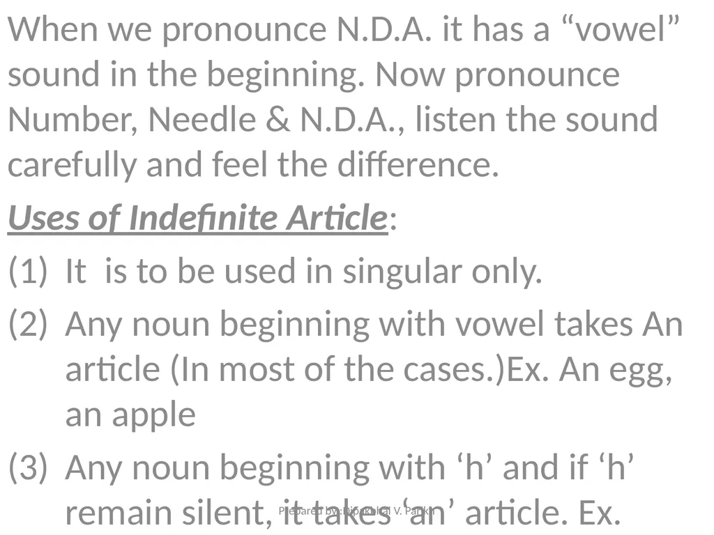 The Article Prepared By : Dipakbhai V. Parikh - slide 12 of 28