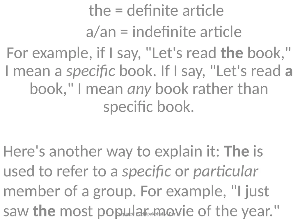 The Article Prepared By : Dipakbhai V. Parikh - slide 3 of 28