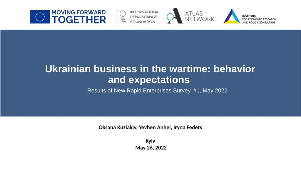 Ukrainian business in the wartime: behavior and