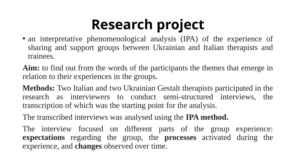 Gestalt therapy and gestalt therapist during the - slide 9 of 11