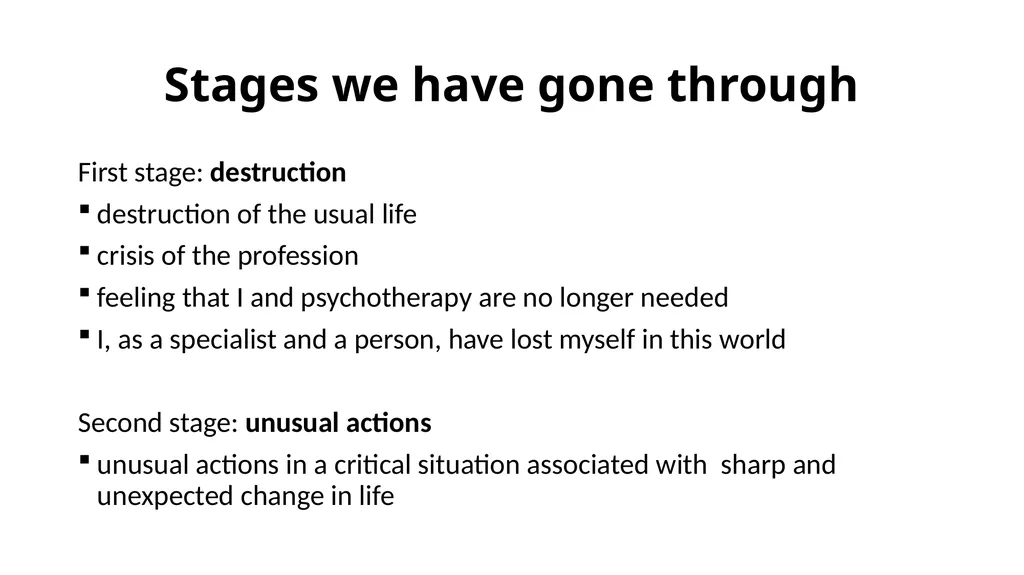 Gestalt therapy and gestalt therapist during the - slide 5 of 11