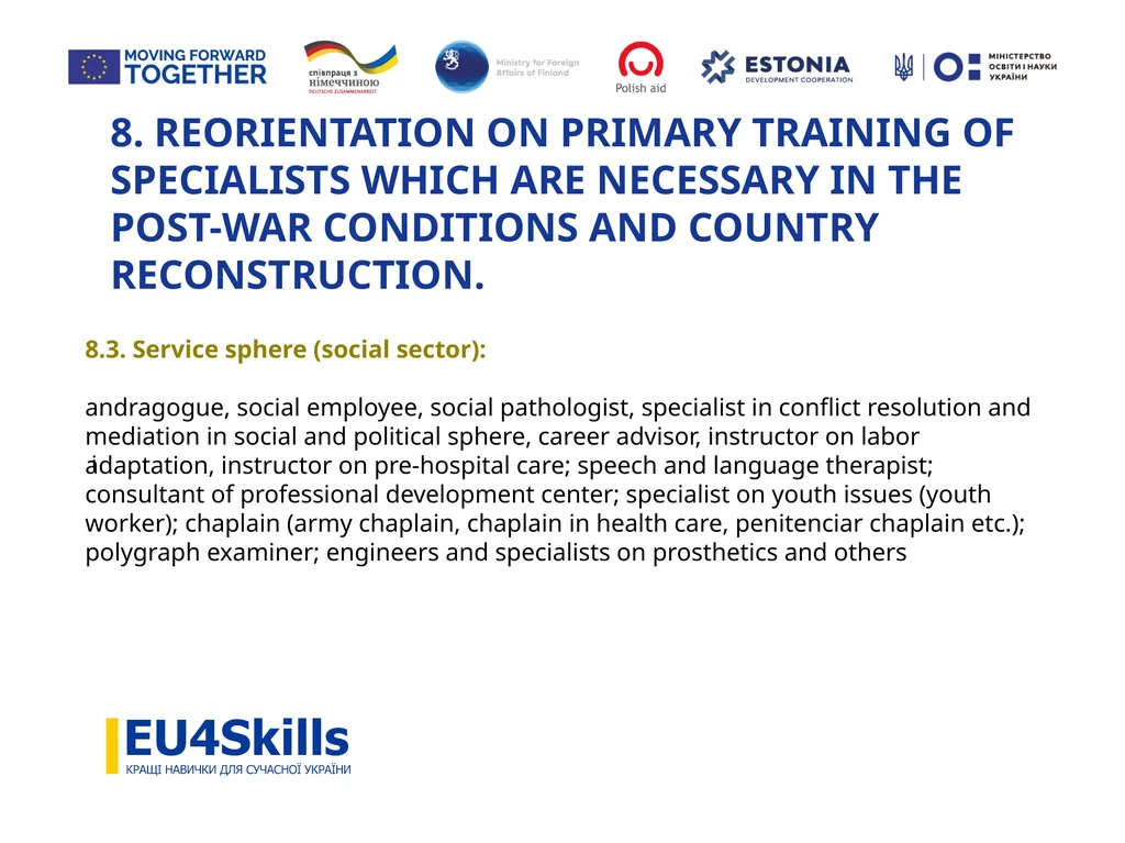 RECOMMENDATIONS TO RELOCATED UNIVERSITIES INTO NEW - slide 16 of 21