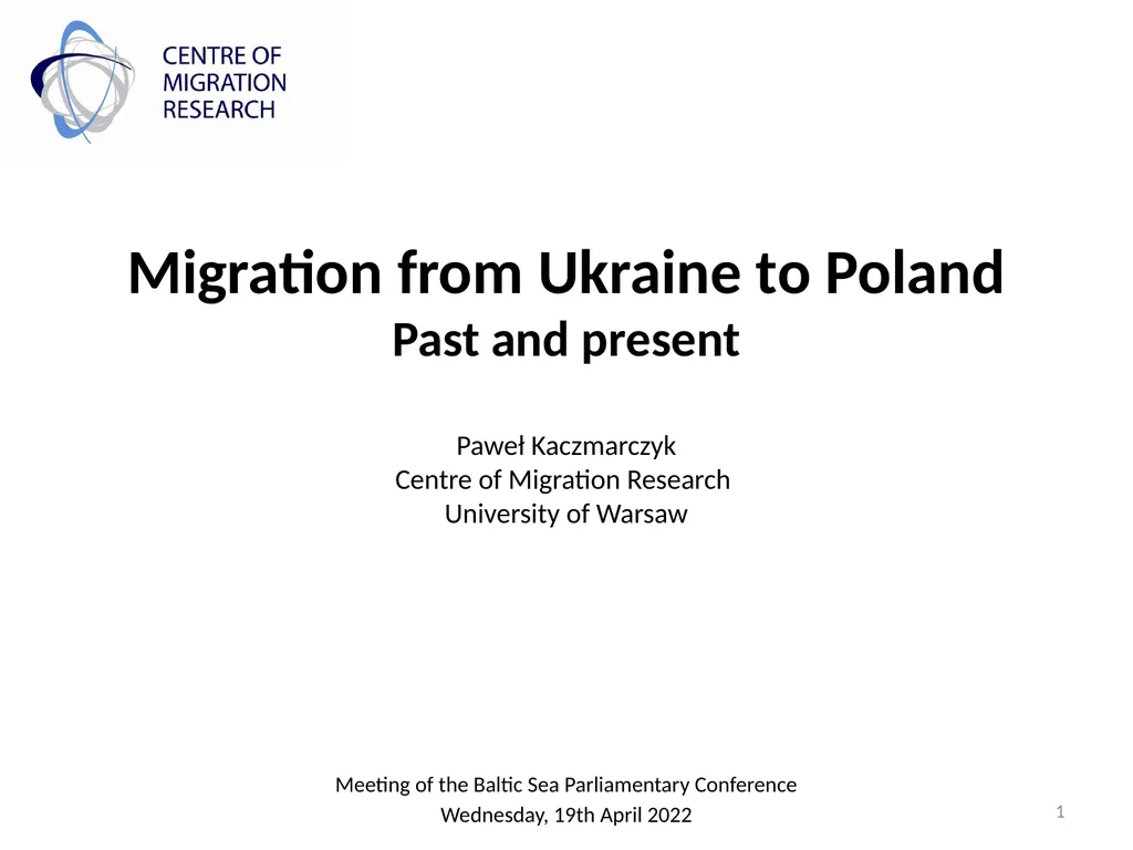 Migration from Ukraine to Poland Past and present