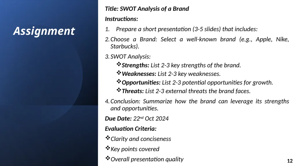 Marketing (BUS: 221) SWOT Analysis Tishk - slide 14 of 16