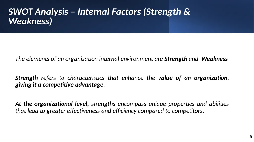 Marketing (BUS: 221) SWOT Analysis Tishk - slide 7 of 16